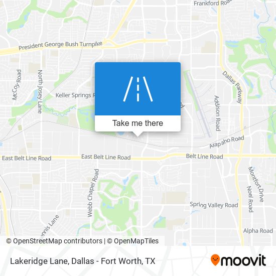 Lakeridge Lane map