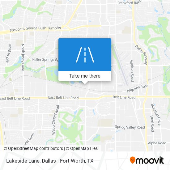 Lakeside Lane map