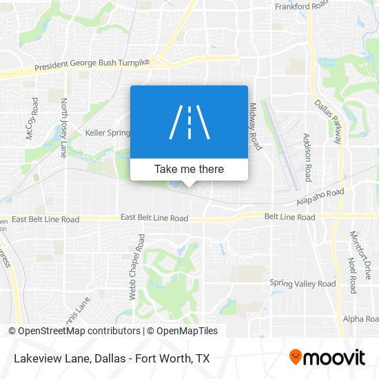 Lakeview Lane map