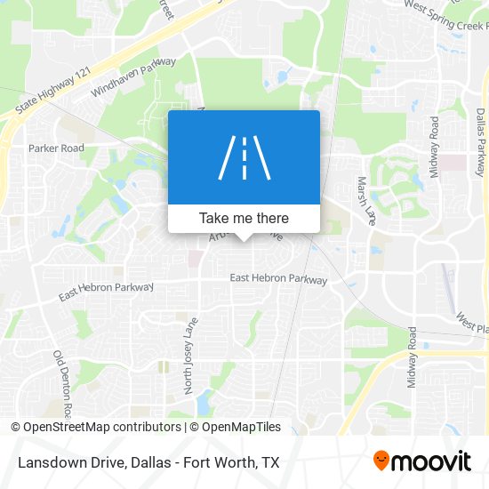 Lansdown Drive map