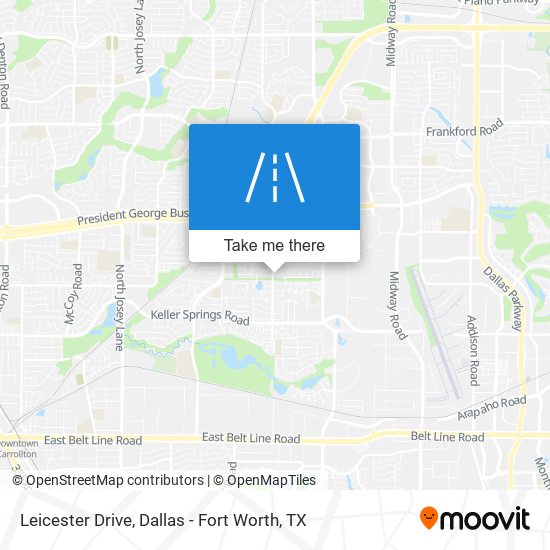 Leicester Drive map