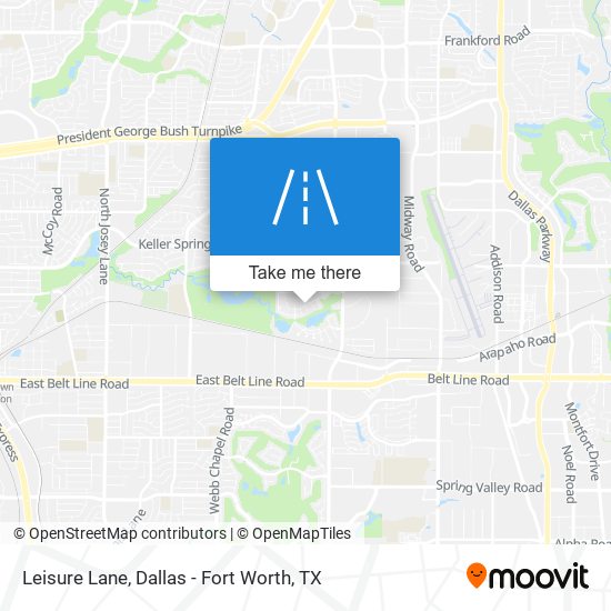 Leisure Lane map