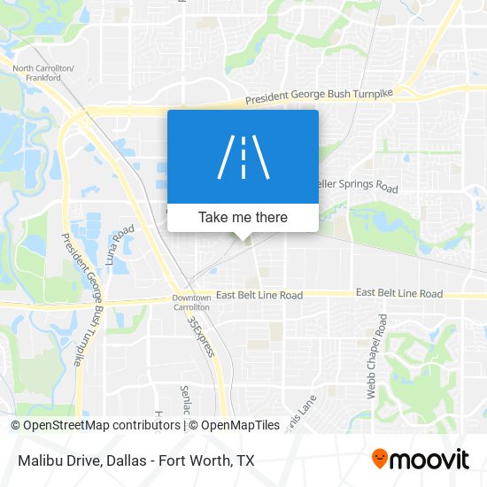 Malibu Drive map