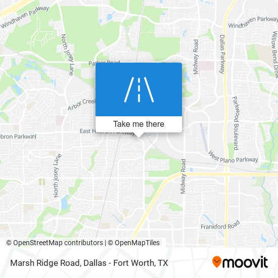 Marsh Ridge Road map