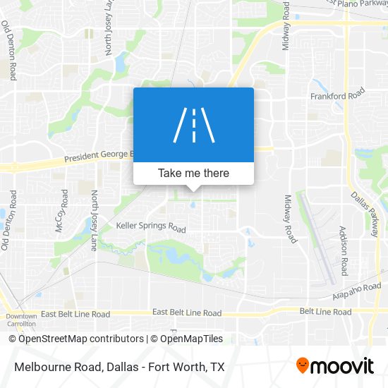 Mapa de Melbourne Road