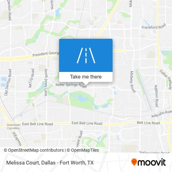 Melissa Court map