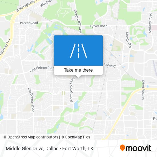Middle Glen Drive map