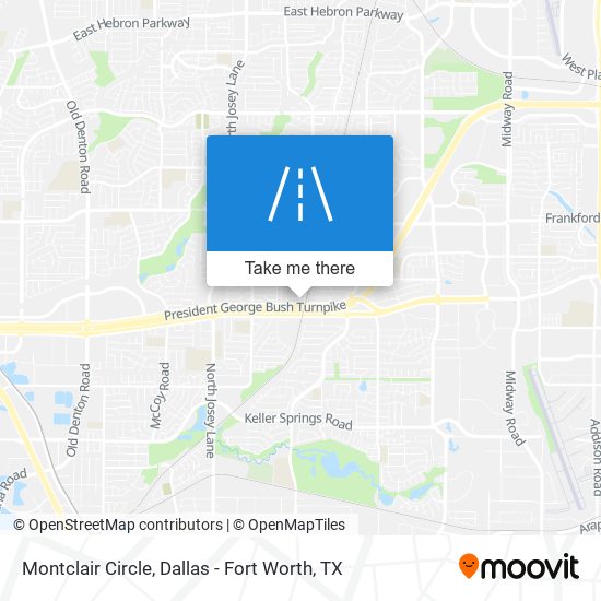 Montclair Circle map