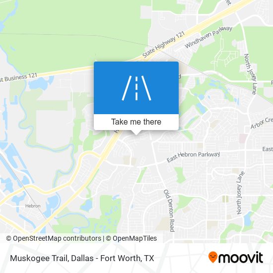 Mapa de Muskogee Trail