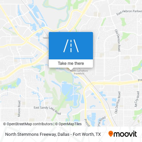Mapa de North Stemmons Freeway