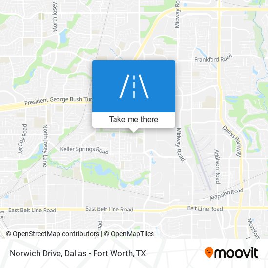 Norwich Drive map