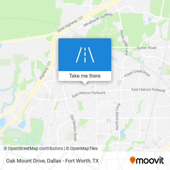 Oak Mount Drive map