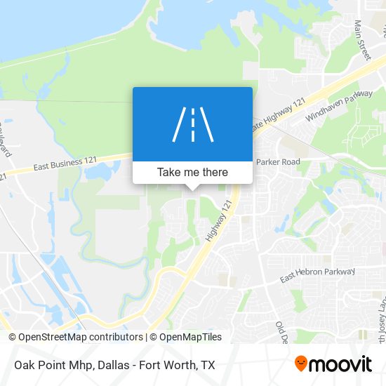 Mapa de Oak Point Mhp