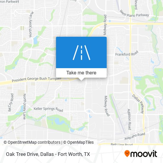 Oak Tree Drive map