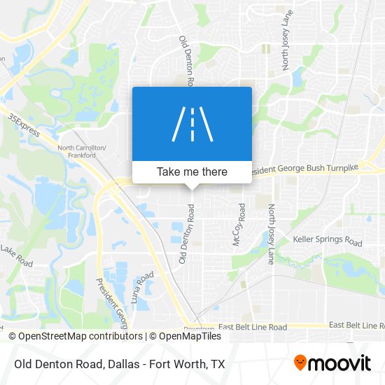 Old Denton Road map