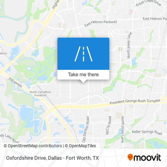 Oxfordshire Drive map