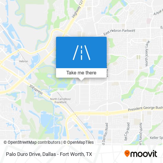 Palo Duro Drive map