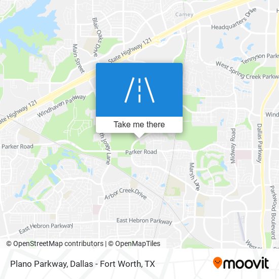 Plano Parkway map