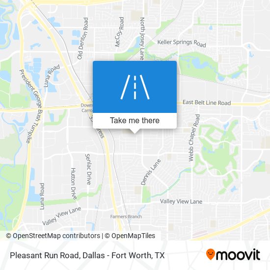 Pleasant Run Road map
