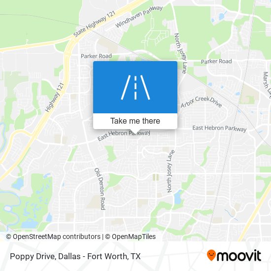 Poppy Drive map
