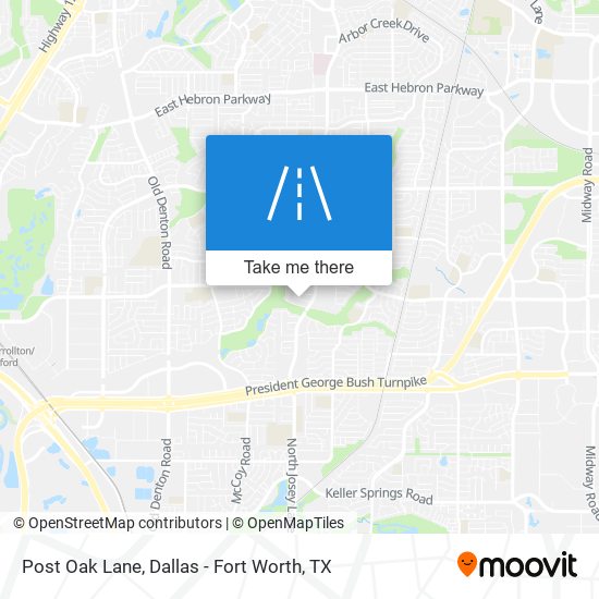 Mapa de Post Oak Lane