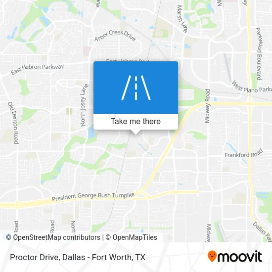 Proctor Drive map