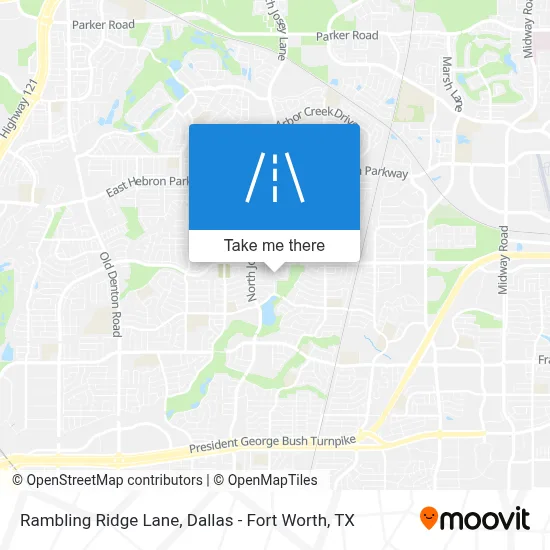 Rambling Ridge Lane map