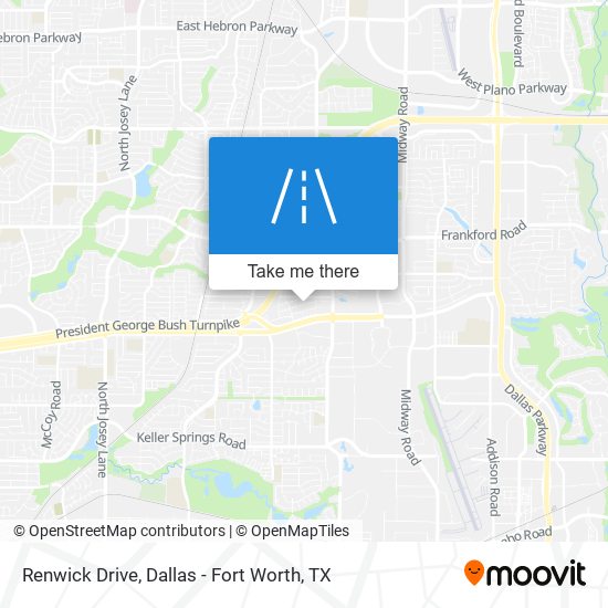 Renwick Drive map