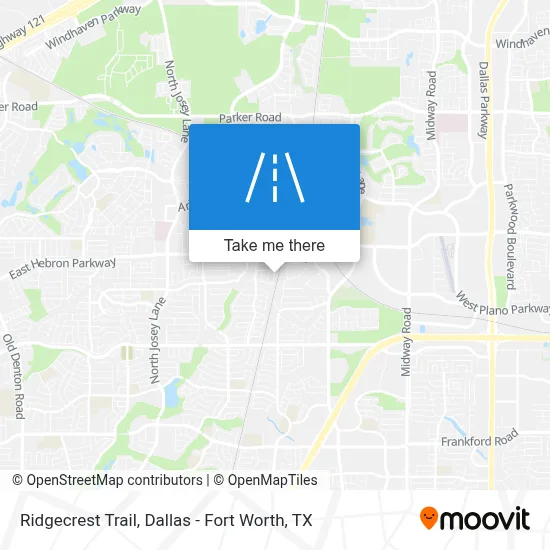 Ridgecrest Trail map