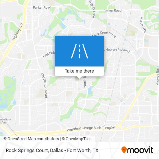 Rock Springs Court map
