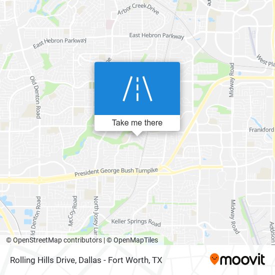 Rolling Hills Drive map