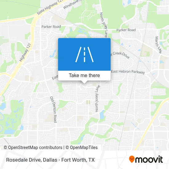 Rosedale Drive map