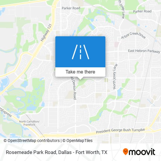 Mapa de Rosemeade Park Road