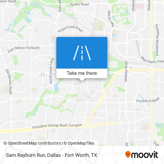 Sam Rayburn Run map