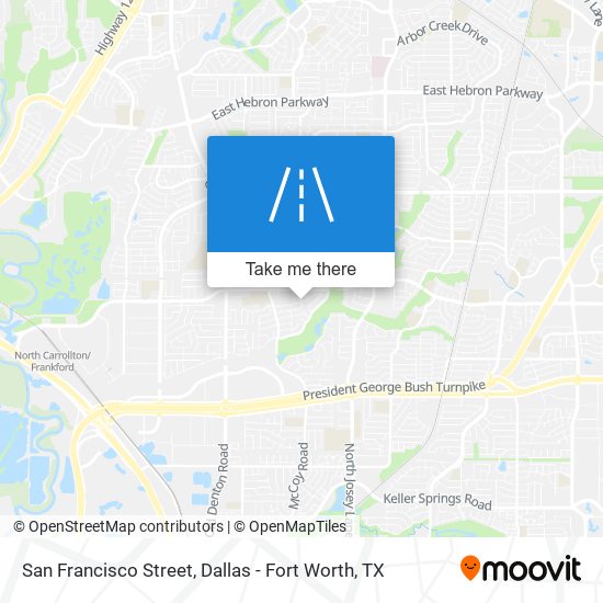 Mapa de San Francisco Street