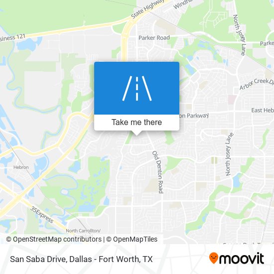Mapa de San Saba Drive