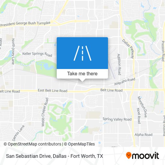 Mapa de San Sebastian Drive