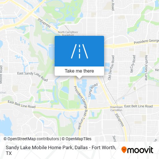 Sandy Lake Mobile Home Park map