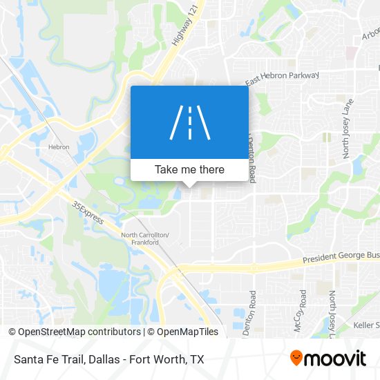 Mapa de Santa Fe Trail