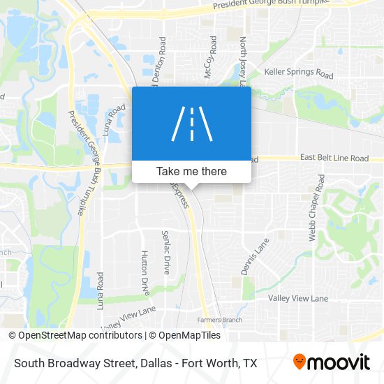 South Broadway Street map