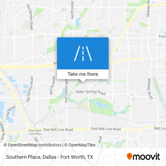 Southern Place map