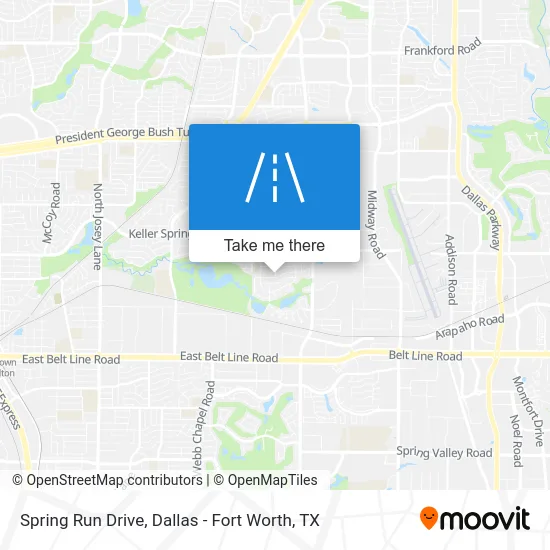 Spring Run Drive map