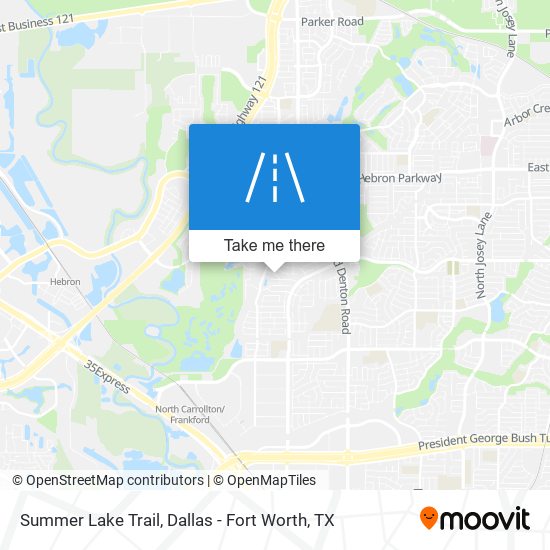 Summer Lake Trail map
