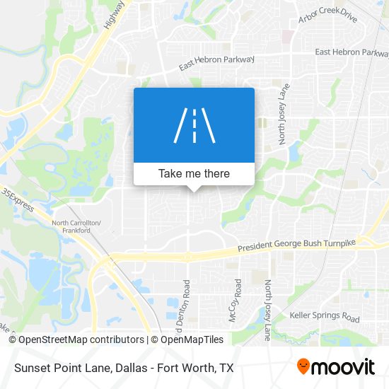 Sunset Point Lane map