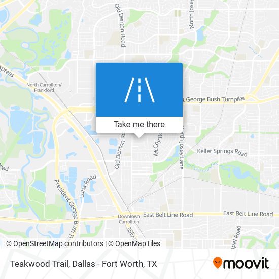 Teakwood Trail map