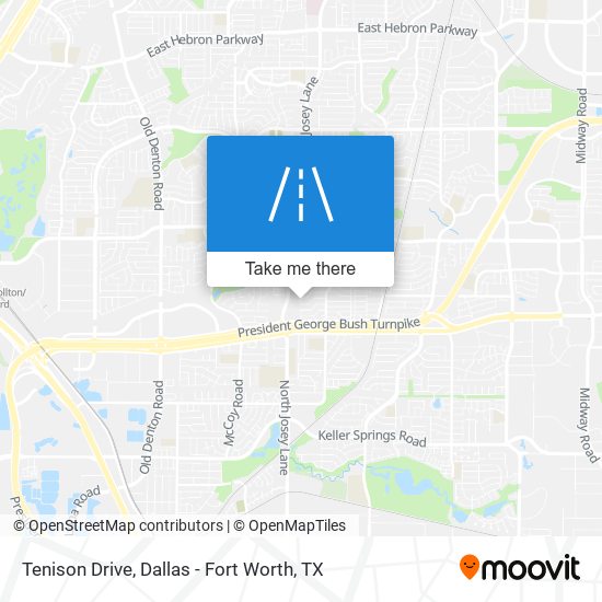 Tenison Drive map