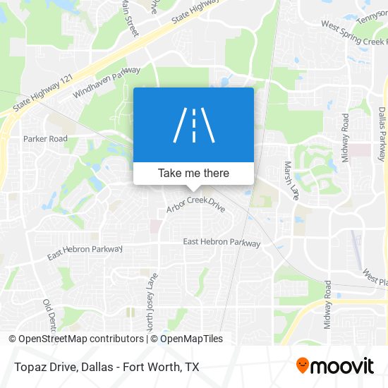 Topaz Drive map