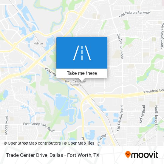 Trade Center Drive map