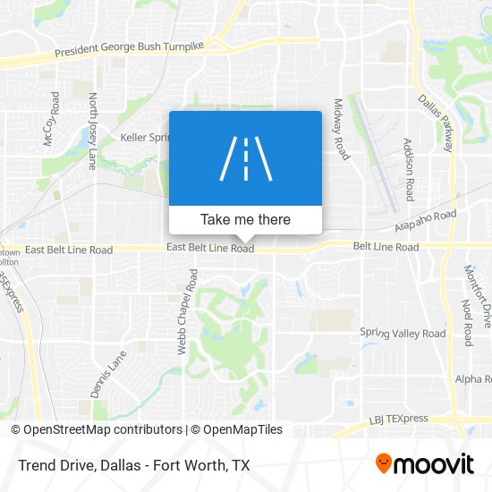Trend Drive map