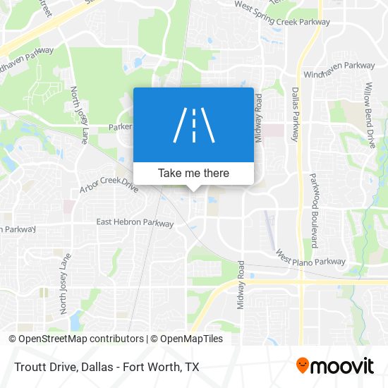 Troutt Drive map